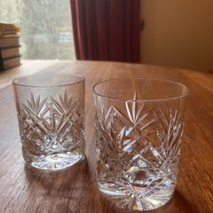 Two Cavan Crystal Sheelin Whiskey Glasses