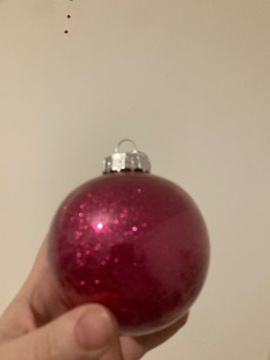 Personalised glitter bauble