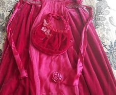Monsoon Special Occasion Dress, Shrug, Bag & Hairclip Age 10-11