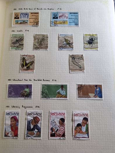Stamp album 153 Botswana, Lesotho