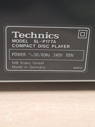 Technics Sl P177a Cd Player Programmable Compact Disc Player For Sale ...
