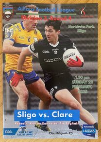 2025 Sligo v Clare - GAA Allianz Football League Programme