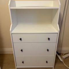 ikea hauga chest of 3 drawers with shelf