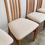 4 Vintage Teak Mid Century Dining Chairs Image 6