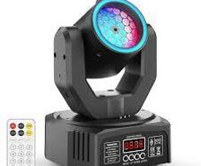 Mini 30W Beam Pattern Moving Head Light RGB DMX Sound Activated Strobe Effect Stage Light for DJ Disco Party Christmas