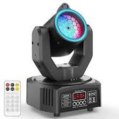 Mini 30W Beam Pattern Moving Head Light RGB DMX Sound Activated Strobe Effect Stage Light for DJ Disco Party Christmas