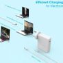 140W USB C Charger Compatible with MacBook Charger : Mac Book Air/Pro Charger for Apple iPad/Laptop/Phone Mac Book Pro 2023 2022 2021 2020 2019 2018 16 15 Power Adapter Plug USB C to C Cable Image 7
