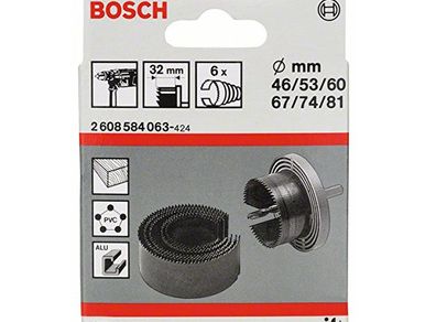 Bosch 6pce Hole Saw 46-81mm