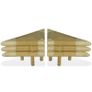 Bedside Tables 2 pcs 60x60x40 cm Bamboo Natural Image 5