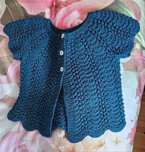 Girls Hand Made Bolero 7-8 Years