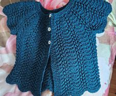 Girls Hand Made Bolero 7-8 Years