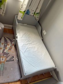 Toddler bed and mattress