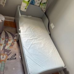 Toddler bed and mattress