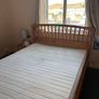Pine Double Bed Frame & Mattress Image 2