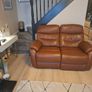 Sofa -As new.. Leather, electric recliner Image 3