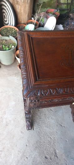 Antique ladies french seweing Chest oak early 1930s  Beautiful