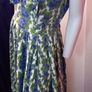 1950s Beautiful Couture Floral Dress Image 2