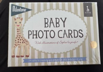 Baby milestone cards