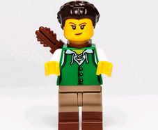Lego FEMALE ARCHER Minifigure Lego Ideas Lego Minifigure