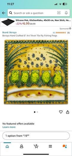 Benaya hand crafted art on tile home deco