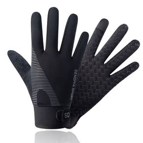 Black Thermal Sports Gloves Touchscreen Size L