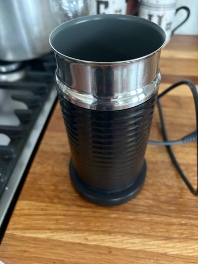 NEspresso coffee maker and milk frother