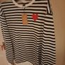 Brand new Shein striped heart sweatshirt women size UK14 EU42 Postage included Image 4