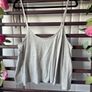 cami grey open back Hollister top size large Image 4