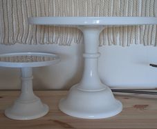 Pair of Beautiful White Cake Stands