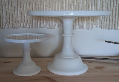 Pair of Beautiful White Cake Stands