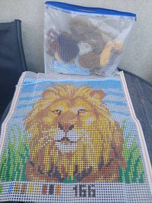 Beautiful "Lion" Embroidery Kit