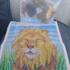 Beautiful "Lion" Embroidery Kit