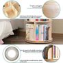 Rotating 360 Hexagonal Children's Bookcase - Tall Floor Standing Corner Book Shelf Storage Rack for Home Image 4