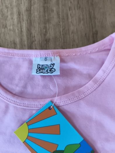 Girls T shirt .Happy Sheep.