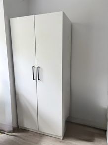Modern White 2 Door Wardrobe