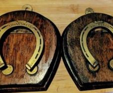Vintage  Horseshoes Letter clips from the 1800s  highly collectable.