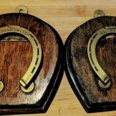 Vintage  Horseshoes Letter clips from the 1800s  highly collectable.