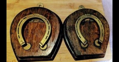 Vintage  Horseshoes Letter clips from the 1800s  highly collectable.