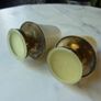 David Andersen Norway. Pair of Sterling Silver Gilt and Guilloche Enamel Toadstool Salt and Pepper Shakers Image 3