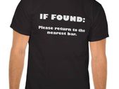If Found T-shirt tee top shirt