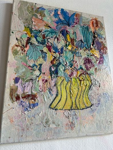 Original Painting Irish Abstract Floral Original Floral Painting Original Art contemporary Irish art