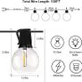 Outdoor String Lights LED Mains Powered G40 Globe Festoon Lights 100FT with 50+2 Bulbs, Waterproof Indoor Outdoor Garden Lights for Bistro, Terrace, Patio, Outside, Wedding, WarmWhite 2700K (FREE POSTAGE) Image 6