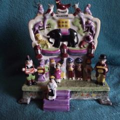 Staffordshire Flatback Group " WOMBWELLS MENAGERIE" - Vintage Reproduction - 1990's