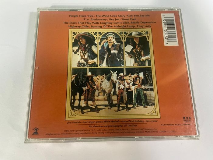 Jimi Hendrix Experience Smash Hits CD