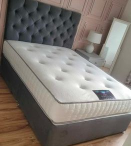 Luxus 4ft Small Double Divan Beds, Mattresses And Optional Drawers, Instock