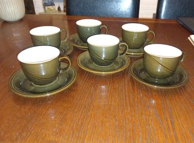 denby teacup set parisienne green
