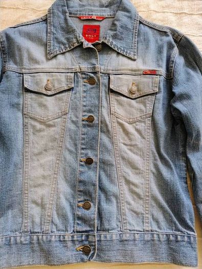 Only denim jeans jacket cotton size 10/12 in good condition see last three photos for exact measurements FREE STANDARD POSTAGE INCLUDED