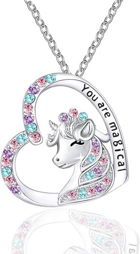 FREE SHIPPING | You are Magical Necklace for Girls Crystal Heart Pendant Necklaces Jewelry Gifts for Girls Daughter Granddaughter Niece Birthday