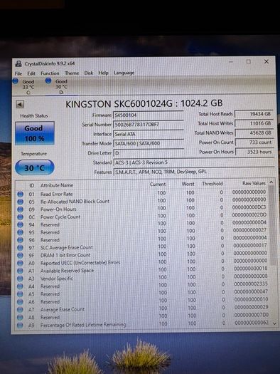 Kingston Kc600 2.5" Ssd 1tb
