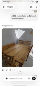 Oak table and chairs